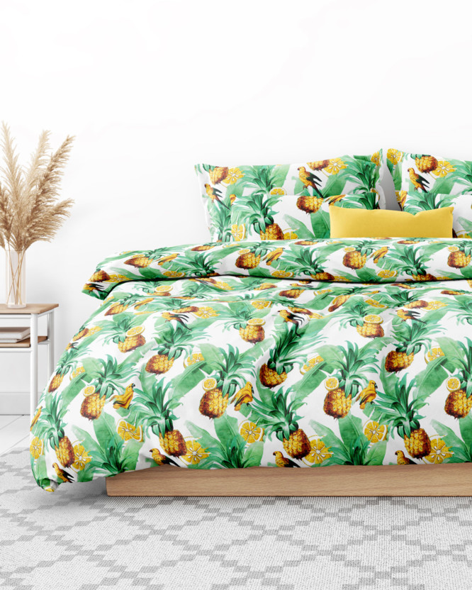 Lenjerie de pat din 100% bumbac - paradis tropical